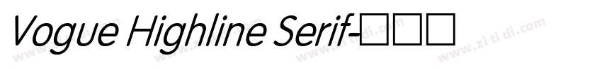 Vogue Highline Serif字体转换
